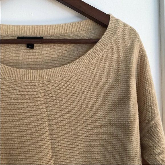 J crew oatmeal ribbed sweater petite small ps - Picture 2 of 11